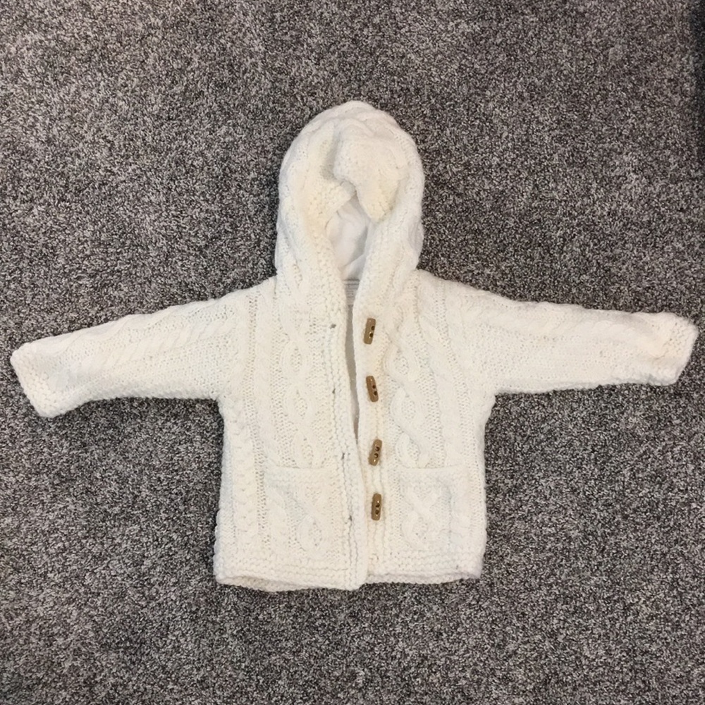 First Impressions cream sweater 18 months